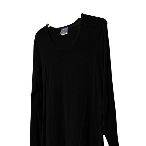 Cherokee Workwear Black Long Sleeve Scrubs Pullover Top Women's Medium 1569 - Picture 4 of 7